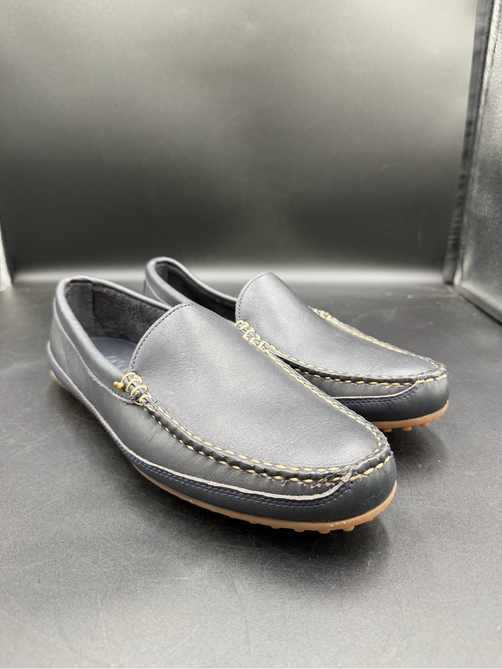 Vintage Allen Edmonds Interstate 90 Black Driving Moc Loafer 9.5D